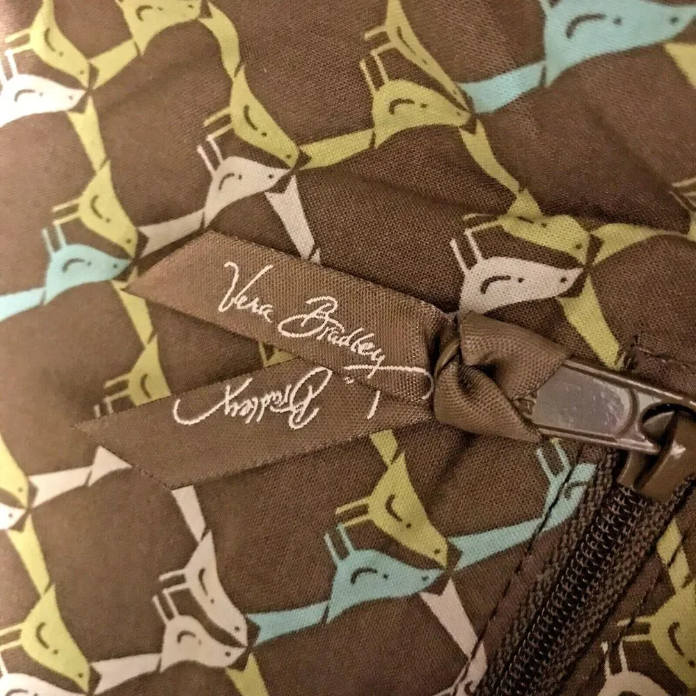 Vera Bradley Sittin' in a Tree Hobo Bag Large Rolled Double Handle Retired Purse